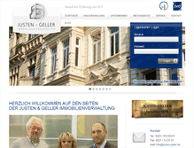 Tablet Screenshot of justen-geller.de